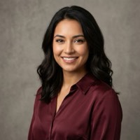 Portrait of Elena, confident woman